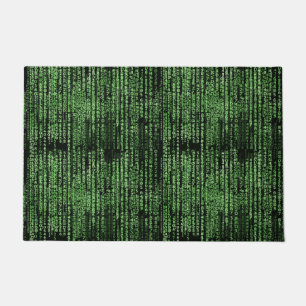 Paillasson Accueil du code d'ordinateur de la matrice Sci-Fi