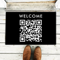 Accueil du code QR | Black Minimaliste Simple Scan