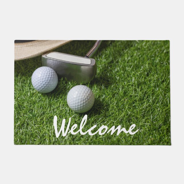 Paillasson Accueil golf avec golf (Devant)