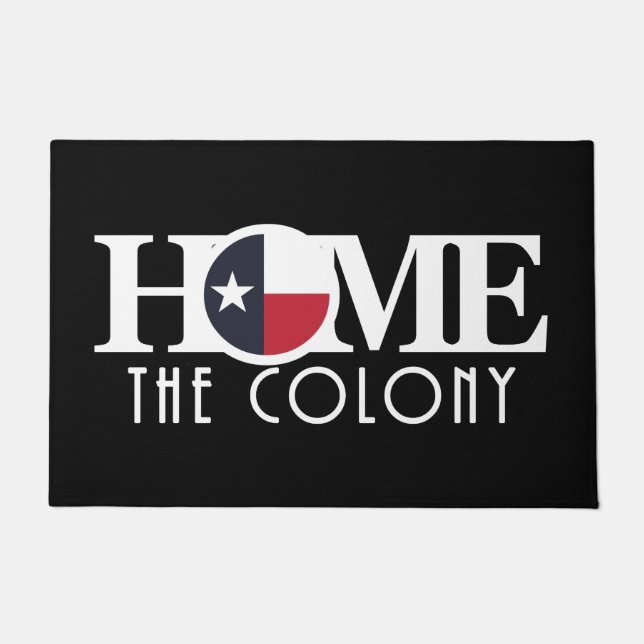 Paillasson ACCUEIL La Colonie, Texas (Devant)