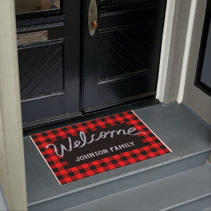 Paillasson Accueil moderne Red & Black Buffalo Check