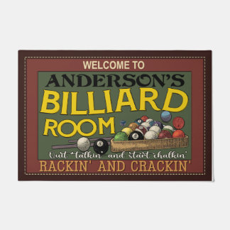 Paillasson Accueil Personnalisé À Billiard Room Doormat