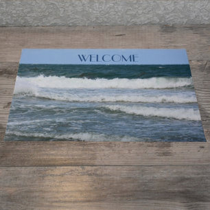 Paillasson Accueil photo des vagues de l'océan Atlantique