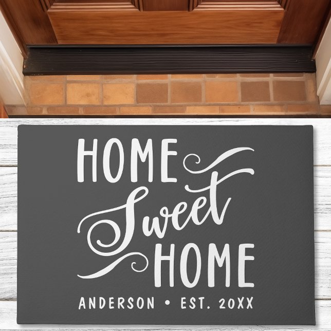 Paillasson Accueil Sweet Home Rustique Moderne Élégant Famill (Créateur téléchargé)