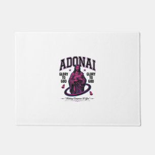 Paillasson Adonai Gloire à Dieu Vintage Christian Vector Desi