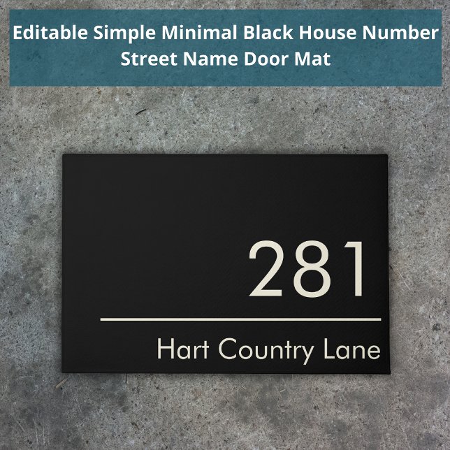 Paillasson Adresse du numéro de maison de fractionnement avan (Créateur téléchargé)