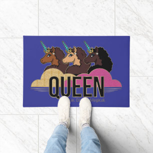 Paillasson Afro Unicorn Queen Trio Design