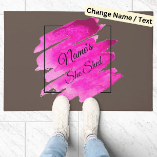 Paillasson Ajouter un nom Modifier le texte Elle Shop rose Br