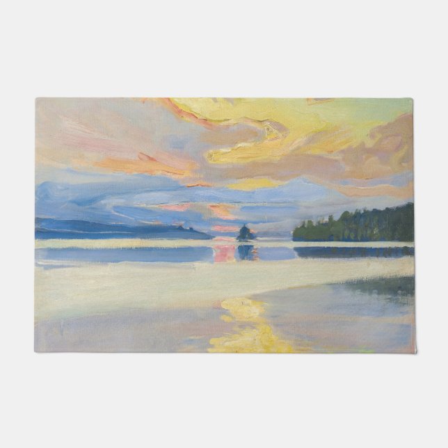 Paillasson Akseli Gallen-Kallela - Coucher de soleil sur le l (Devant)