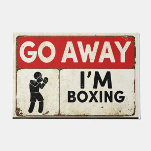 Paillasson Allez-y Je suis Boxing Rug, Boxing Players