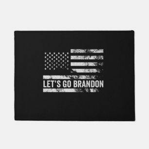 Paillasson Allons voir Brandon Funny Patriotic American Flag