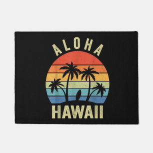 Paillasson Aloha Hawaii Chemise Hawaïenne Île Palmiers Plage 