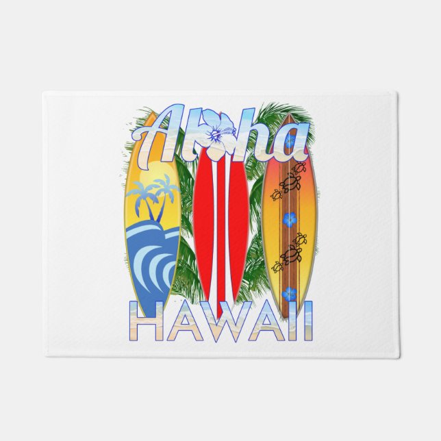 Paillasson Aloha Hawaii Iles Surf (Devant)