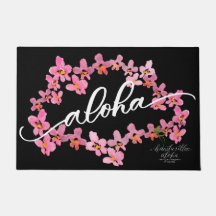 Aloha Orchid Bienvenue Mat