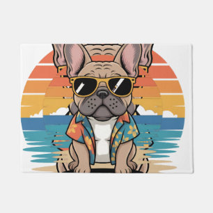 Paillasson Aloha Pup  Cool French Bulldog Beach Vibes