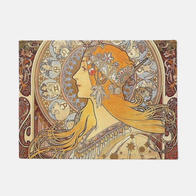 Paillasson Alphonse Mucha Zodiac (Devant)