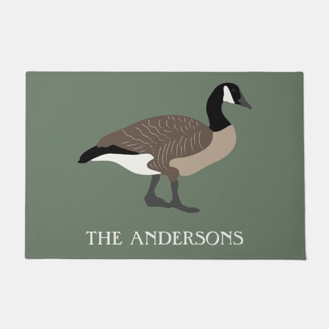 Paillasson Amateurs d'oiseaux Canada Oies Illustration person (Devant)