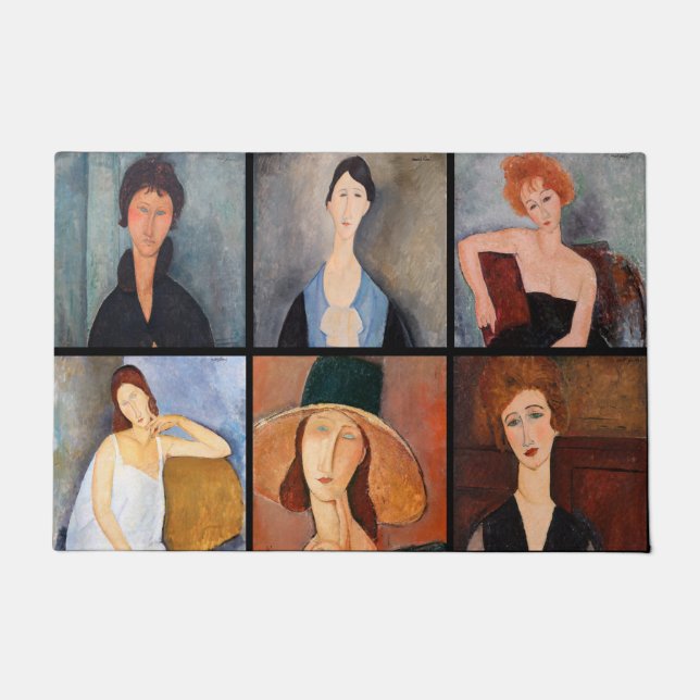 Paillasson Amedeo Modigliani - Collage de chefs-d'oeuvre (Devant)