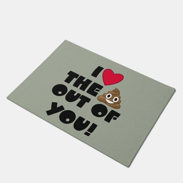 Paillasson Amour d'Emoji vous (Incliné)