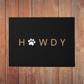 Paillasson Amoureux des chiens Bienvenue Howdy Doormat