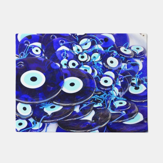 Paillasson Amulettes des yeux bleus (Devant)