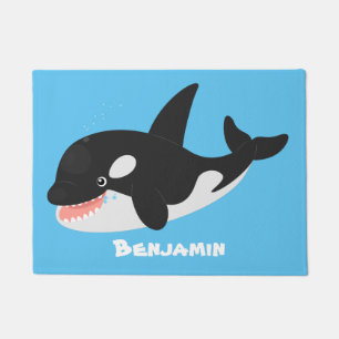 Paillasson Amusante baleine orque mignonne dessin animé