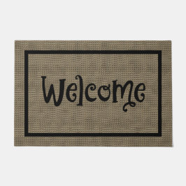Paillasson Amusement saisonnier Faux de chute Burlap Welcome