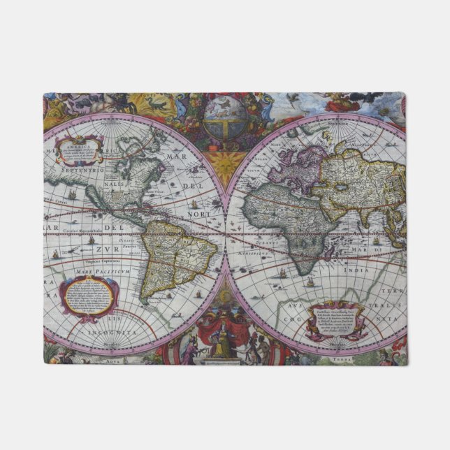 Paillasson Ancient World Map (Devant)