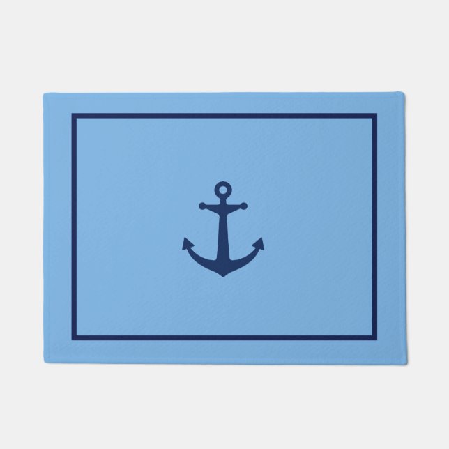 Paillasson Ancre bleu marine (Devant)