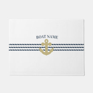 Paillasson Ancre de bateau nautique, corde