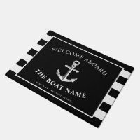 Ancre nautique Bateau et Nom du capitaine Frappes 