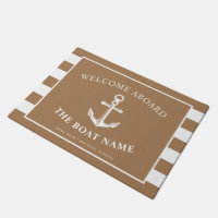 Ancre nautique Bateau et nom du capitaine Khaki St