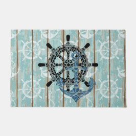 Paillasson Ancre nautique rustique