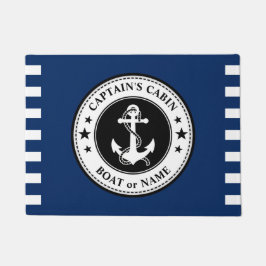 Paillasson Ancres nautiques Stars Capitaine Cabine Nom du bat