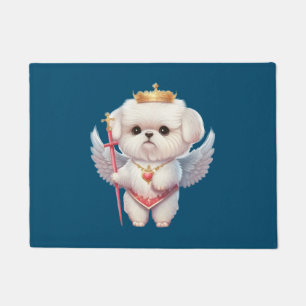 Paillasson Angel Maltese Chiot, Maltes amoureux de les chiens