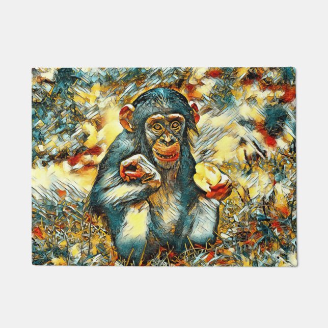 Paillasson AnimalArt_Chimpanzee_003 (Devant)