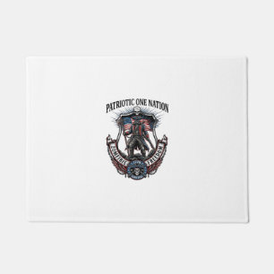 Paillasson Apocalypse de Zombies Guerrier Patriotique Fou Rou