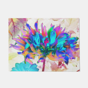 Paillasson Aquarelle étonnante Rainbow Cactus Dahlia