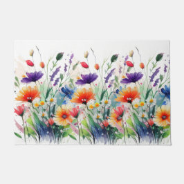 Paillasson Aquarelle Florals Fleur sauvage tendance