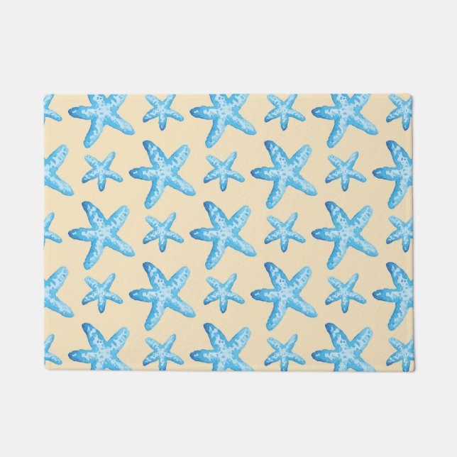 Paillasson Aquarelle Motif de poisson rouge (Devant)