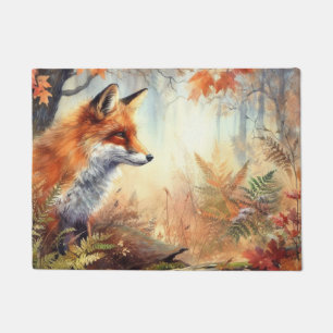 Paillasson Aquarelle Rouge Renard Automne Couleur automne Nat
