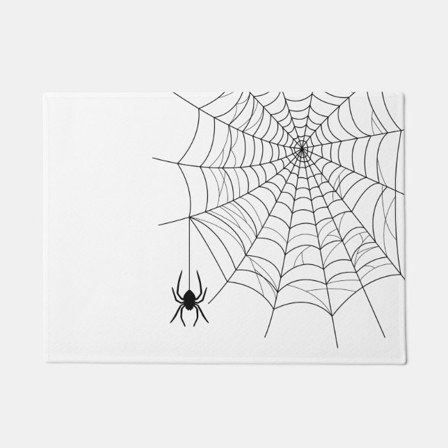 Paillasson Araignée Simple Avec Araignée Web Cobweb Halloween (Devant)