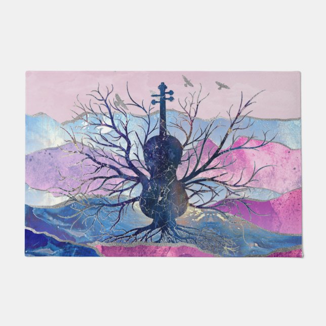 Paillasson Arbre de musique de violon (Devant)