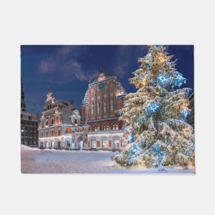 Paillasson Arbre de Noël et Maison des Noirs à Riga