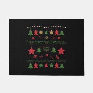Paillasson Arbre de Noël Lumière Sweat Design Vilain Noël