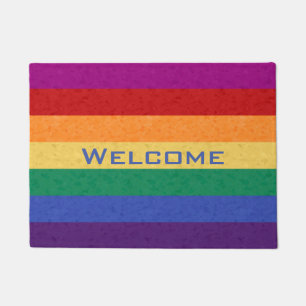 Paillasson Arc en ciel et Motif Abstrait