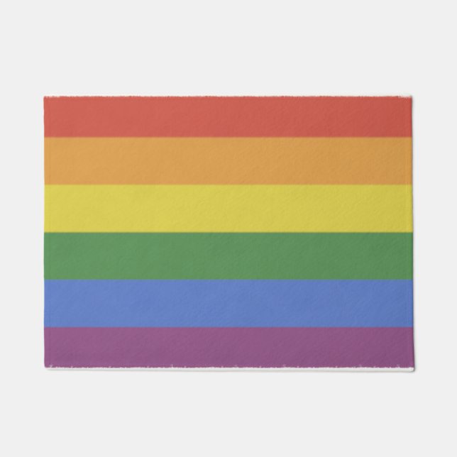 Paillasson Arc-en-ciel personnalisable de natte (Devant)