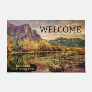 Paillasson Arizona River Sonoran Desert Mountains Art numériq