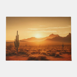 Paillasson Arizona Sunset Sahuaro Désert Sud-ouest