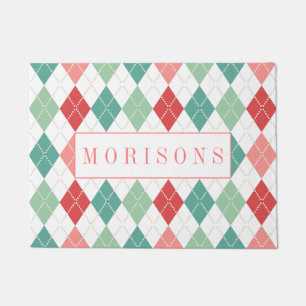 Paillasson Arlequin coloré Motif géométrique